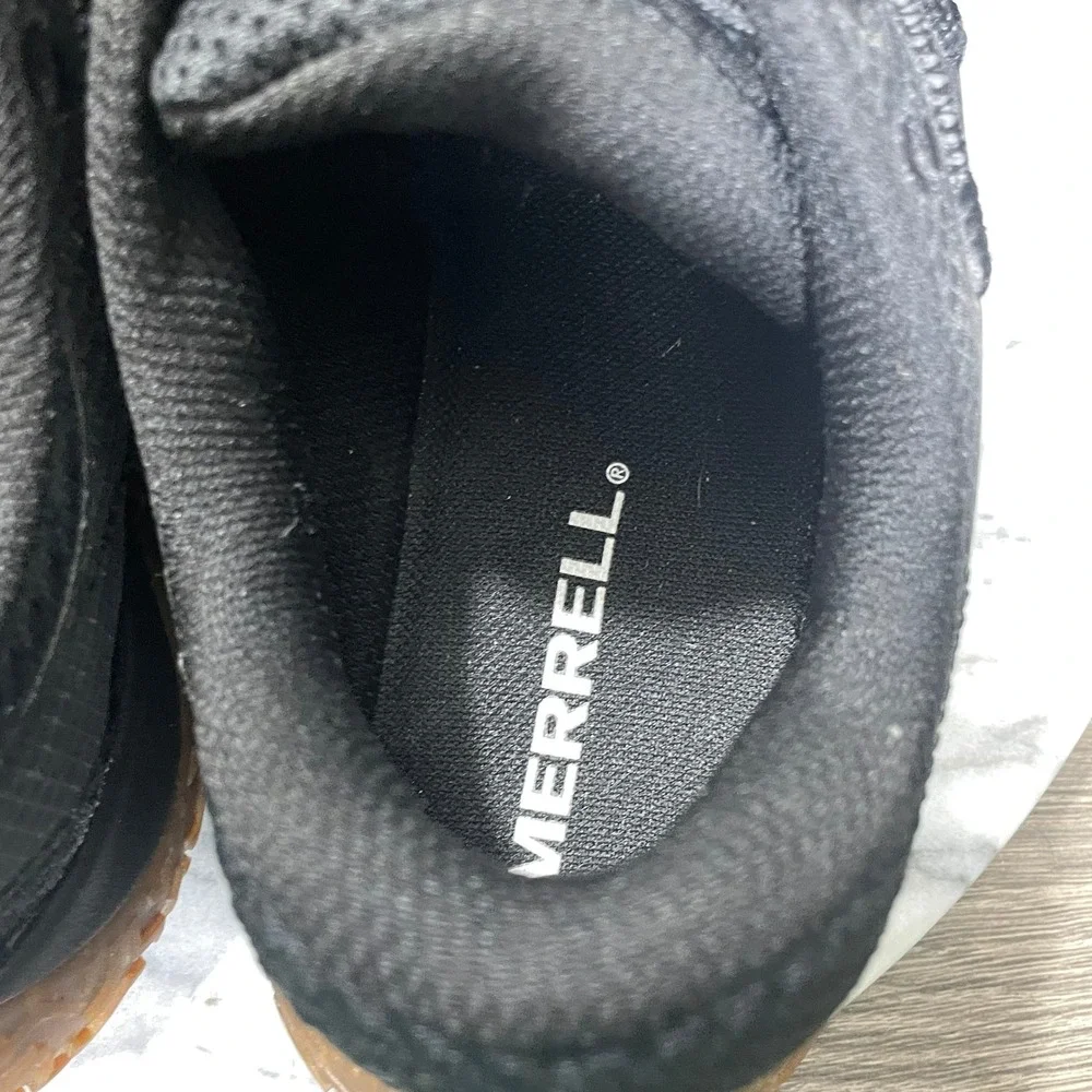 Merrell Shoes Womens 10 Trail Glove 7 Black Minimalist Running Sneaker Light